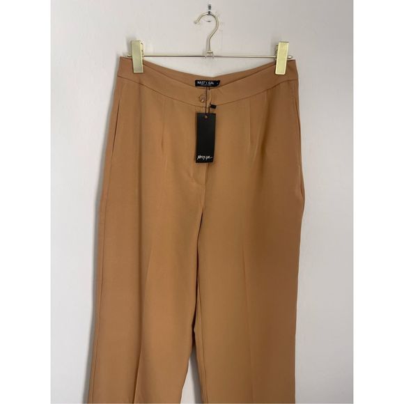 NASTY GAL Premium Tailored Wide Leg Pants Size Large NWT - Picture 4 of 10